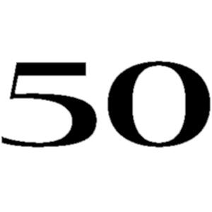 Big 50 PNG Transparent